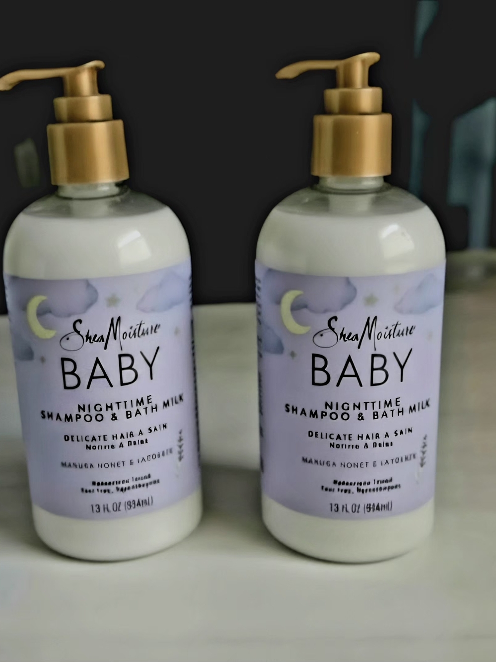Shea Moisture Baby Nighttime Shampoo & Bath Milk - Manuka Honey & Lavender